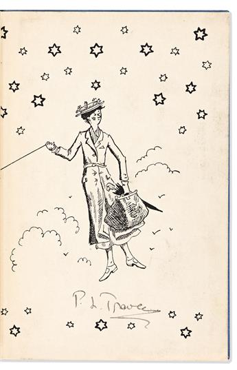 TRAVERS, P.L. Two books, each Signed, on the front free endpaper: Mary Poppins * Mary Poppins Comes Back.